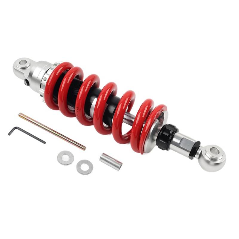 SIKUAI Motorrad Stoßdämpfer 320mm Federung 13mm Feder Rot Aluminium Für Universal von generic