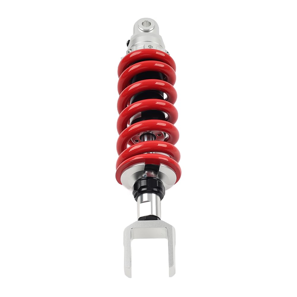 SIKUAI Motorrad Stoßdämpfer Gabelkopf 345mm Aufhängung 13mm Feder Aluminium Rot Für Universal für ATV von generic