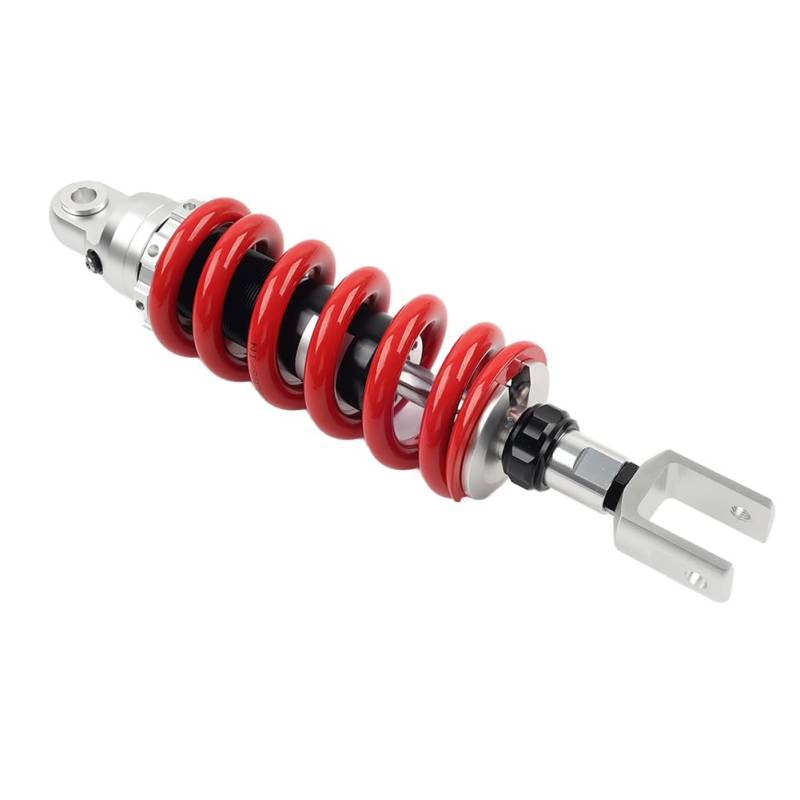 SIKUAI Motorrad Stoßdämpfer Gabelkopf 345mm Federung 13mm Feder Rot Aluminium Für Universal von generic