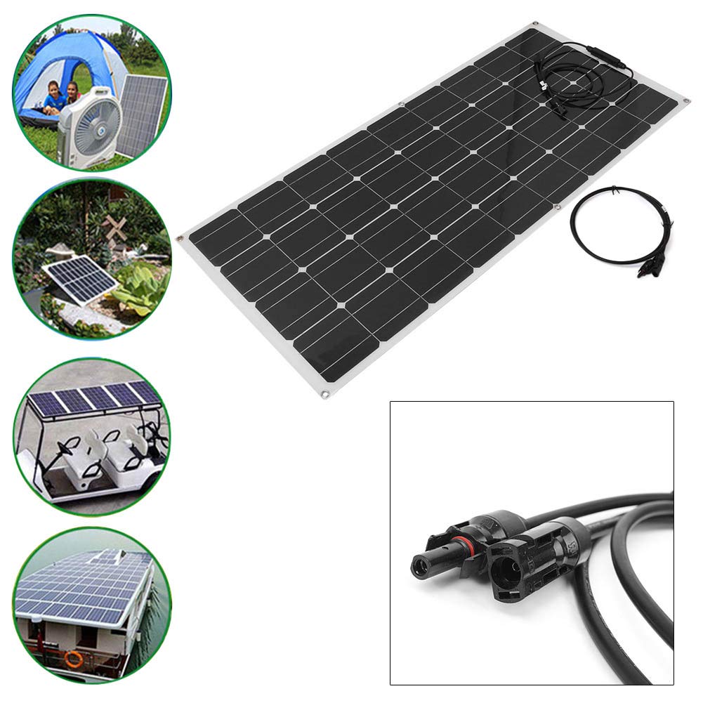 FSFYUK 120W 18V Tragbares Solarpanel, Solar-Autobatterie-Ladegerät Für Wohnmobil, Auto, Boot, Dach von generisch