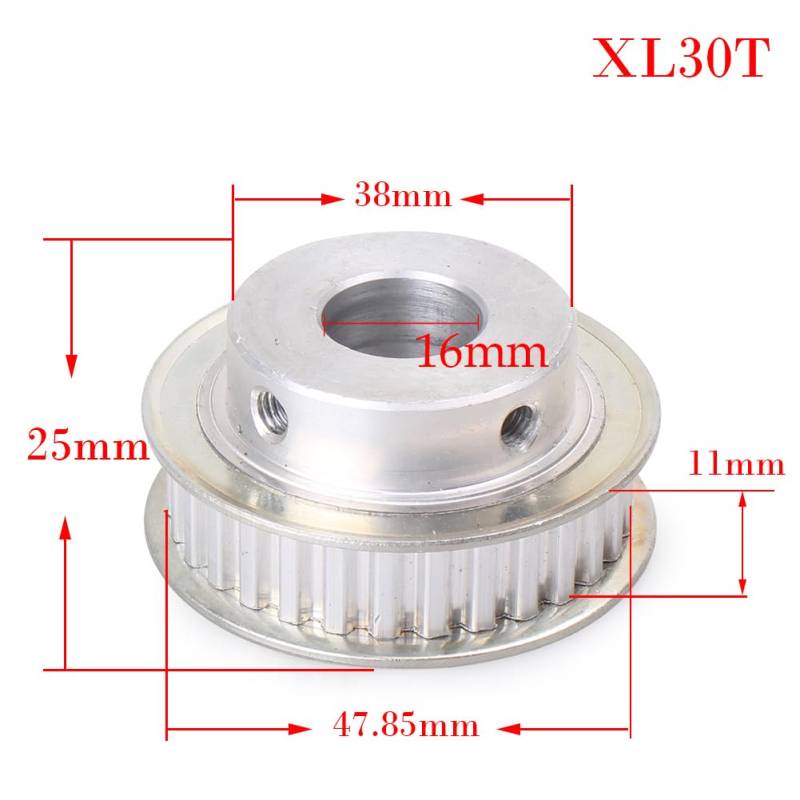 FSFYUK 16mm Pilot Bohrung XL 30 Zähne Zahnriemen Pulley, Synchron Rad Für 3D Drucke von generisch