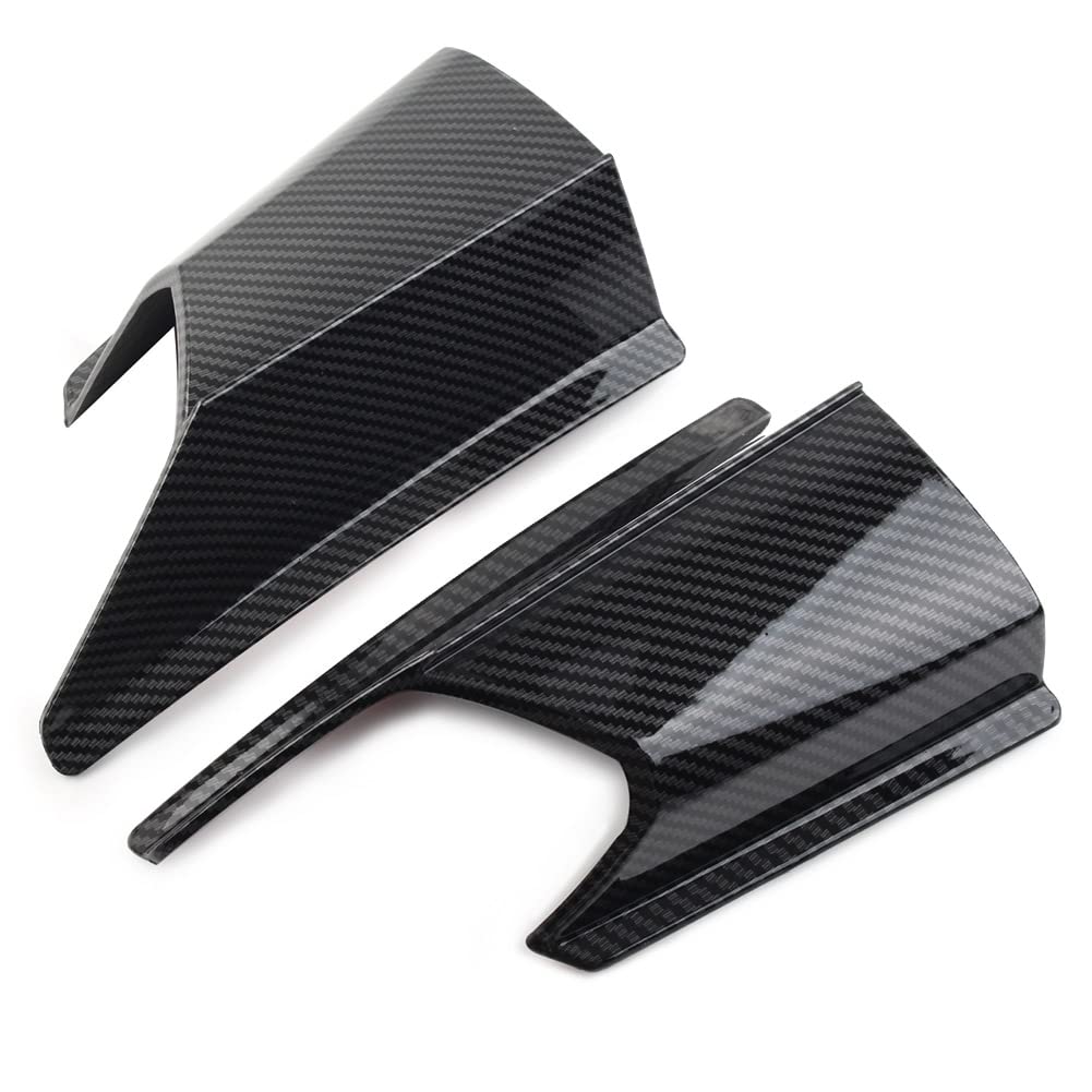 FSFYUK 2 STÜCKE Motorrad Vorderseite Winglet Wind Fin Spoiler Verkleidung Für ADV150 19-20, Kohlefase von generisch