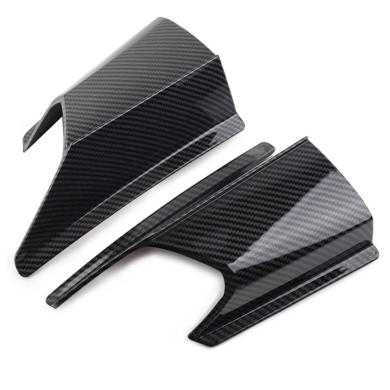 FSFYUK 2 STÜCKE Motorrad Vorderseite Winglet Wind Fin Spoiler Verkleidung Für ADV150 19-20, Kohlefase von generisch