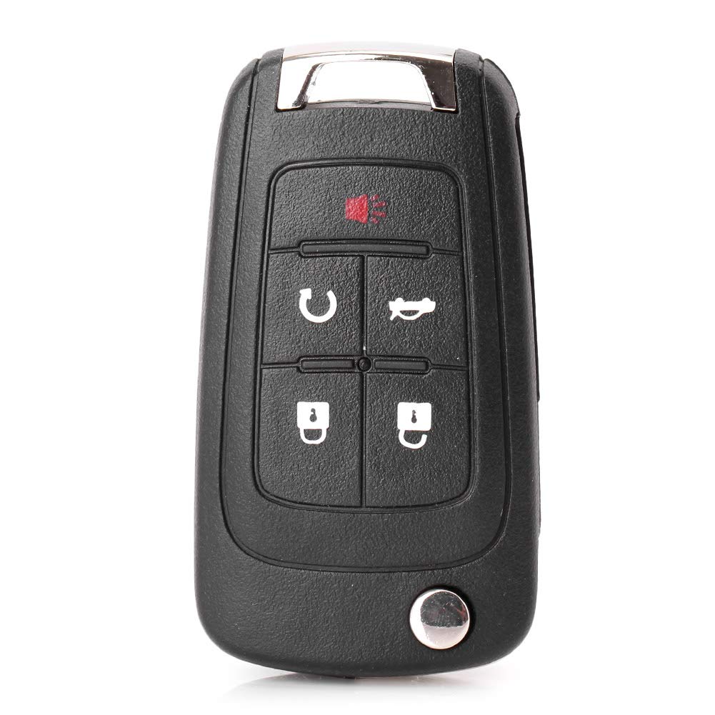 FSFYUK 2 Stück 5 Tasten Fernbedienung Schlüsselanhänger Keyless Entry Keyless Option Schlüssel Für Equinox/ Malibu 2010-2016, Für Encore 2013-2017 (FCC ID: OHT01060512) von generisch