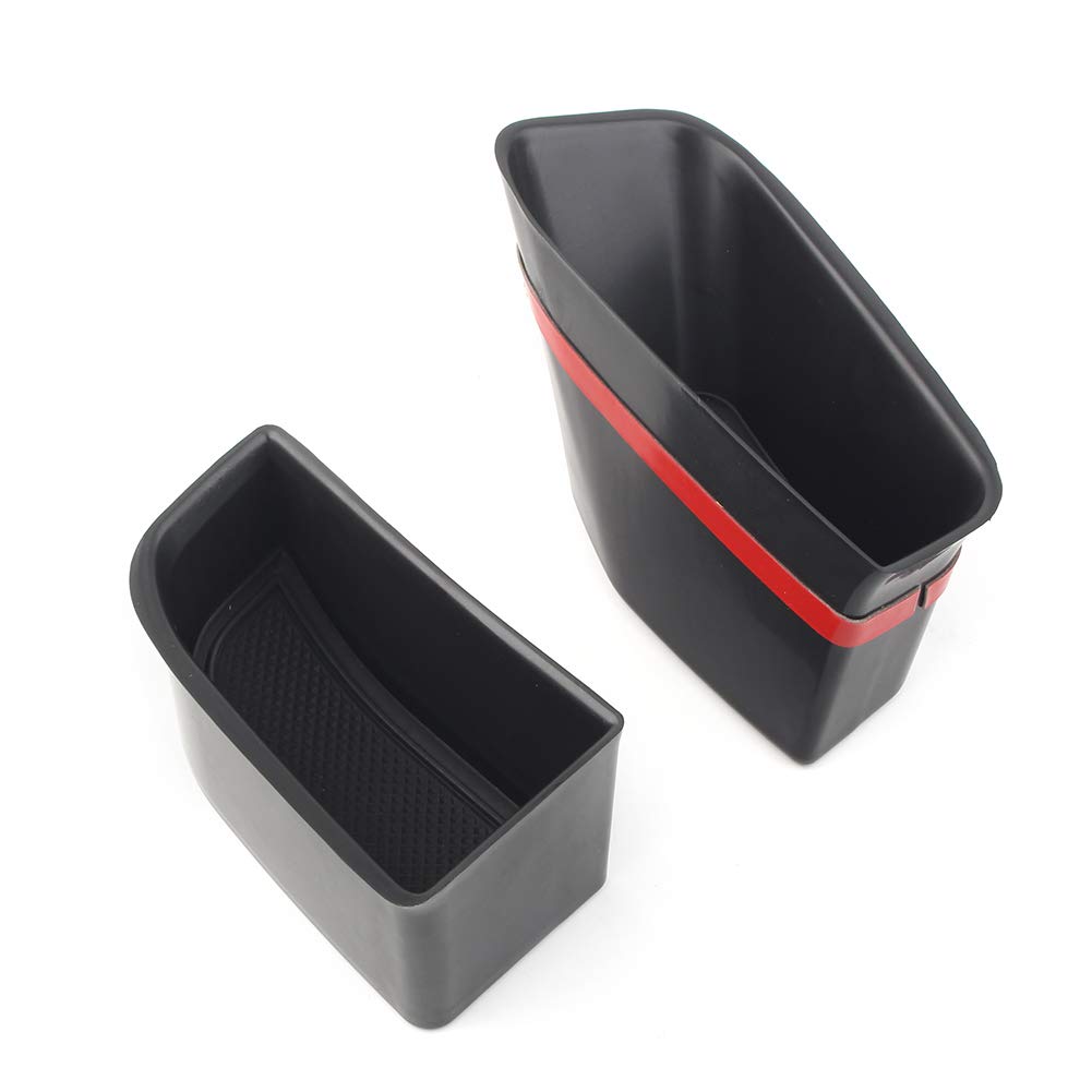 FSFYUK 2 stücke Auto Vordertür Griff Armlehne Lagerung Box Fall Telefon Container Schlüssel Halter Tray Bin Kit Für Q5 2009-2016 von generisch