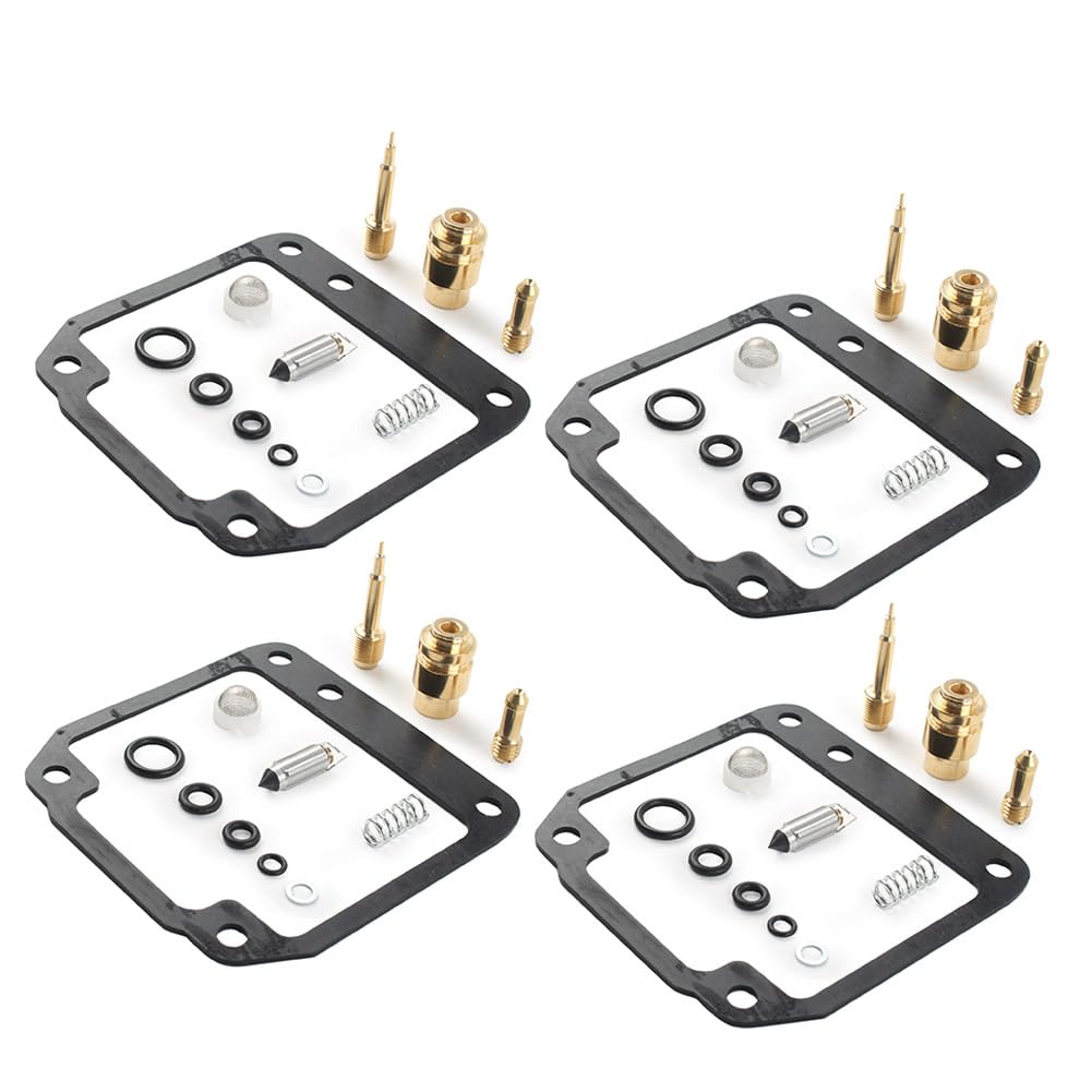 FSFYUK 4 Sätze Motorvergaser-Reparatursätze, Vergaser-Reparatursatz, Vergaser-Reparatur-Umbausatz Für XJ550 MAXIM XJ550R SECA 1981 1982 1983 von generisch