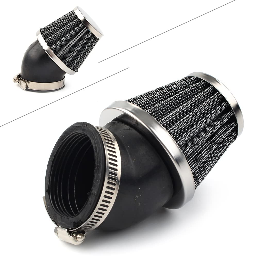 FSFYUK 50MM Kaltlufteinlass Luftfilter Power Intake Lufteinlasssystem Für Dirt Pit Quad ATV Bike Go Kart Für 50ccm Chinesischer Roller Für Aprilia F von generisch