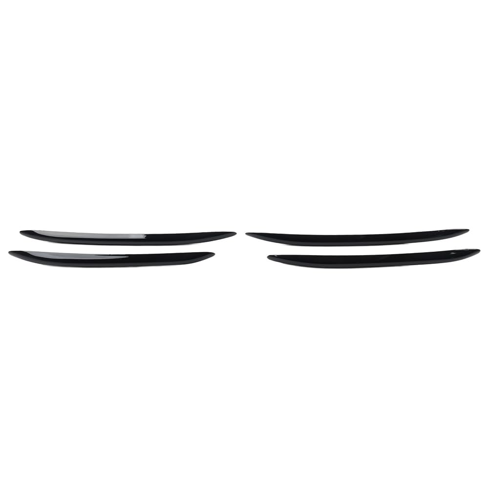 FSFYUK Auto Auto Front Stoßstange Splitter Flossen Körper Spoiler Canards Glänzend Blk Für Benz C-Klasse W206 von generisch