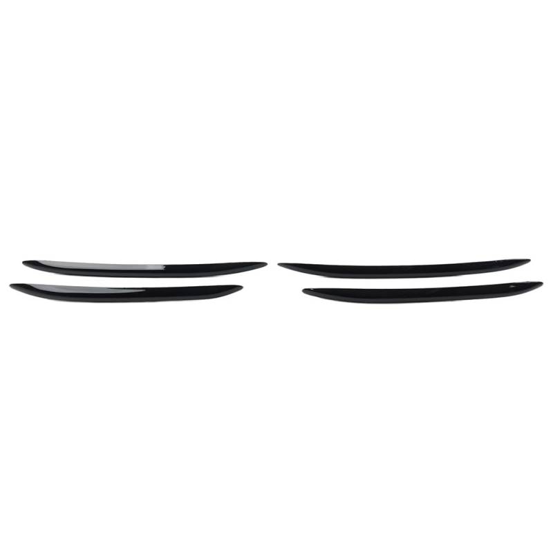 FSFYUK Auto Auto Front Stoßstange Splitter Flossen Körper Spoiler Canards Glänzend Blk Für Benz C-Klasse W206 von generisch