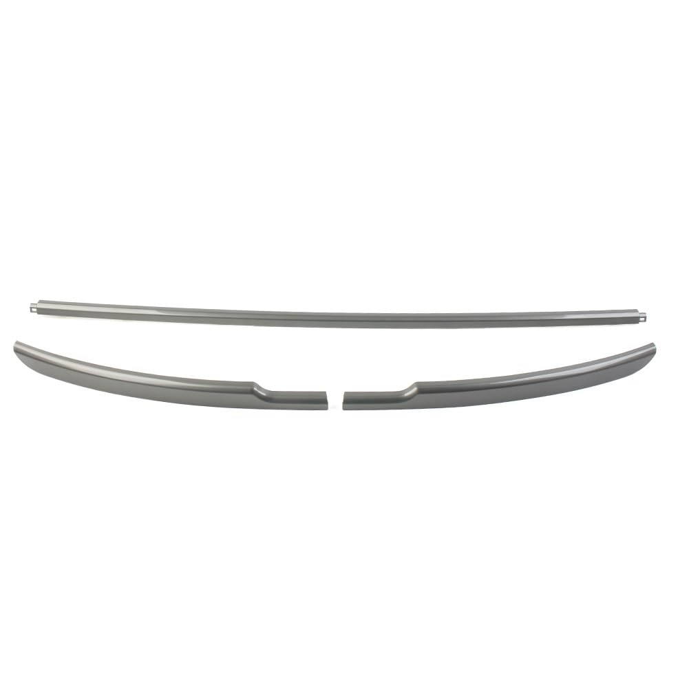 FSFYUK Auto Front Stoßfänger Formteile, Stoßfänger Formteil Abdeckung Streifen Lünette Trim Für Royal EnfieldRange Rover LR038735, LR057638, LR038736, 2013-2017, Unten (Grau) von generisch