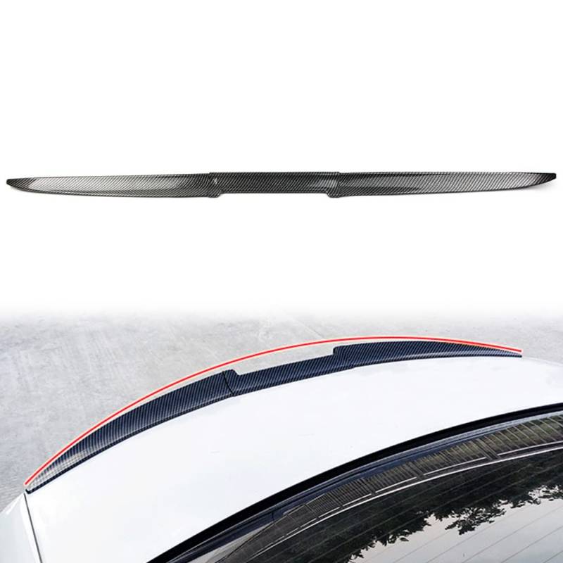 FSFYUK Auto Hinten Flügel Lip Spoiler Schwanz Trunk Dach Trim Universal Carbon Fibe von generisch