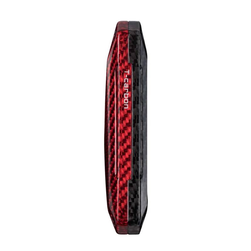 FSFYUK Carbon Fiber Fernbedienung Schlüsselanhänger Abdeckung Gehäuse Schale Halter Für X1 F48 X5 F15 X6 F16 G11 G12 G30, Rot Schwarz von generisch