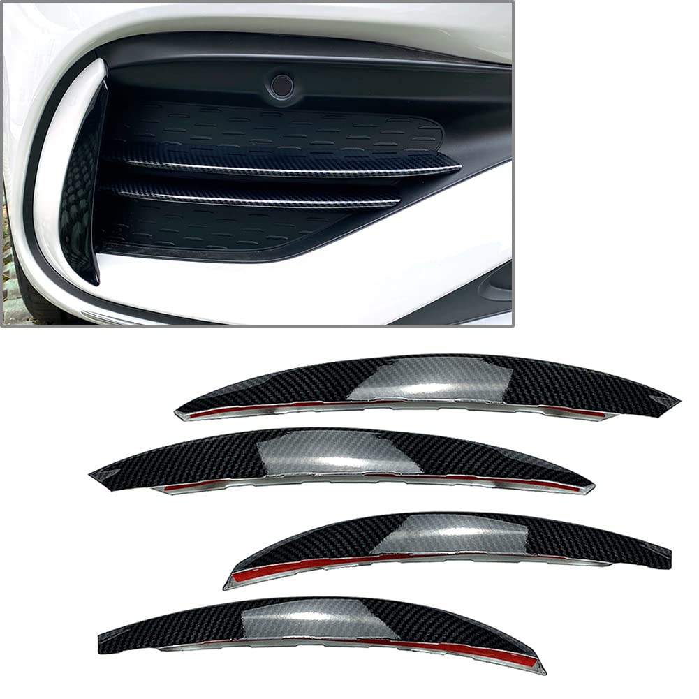 FSFYUK Carbon Frontspoiler Spoiler Canards Für C-Klasse W206 von generisch