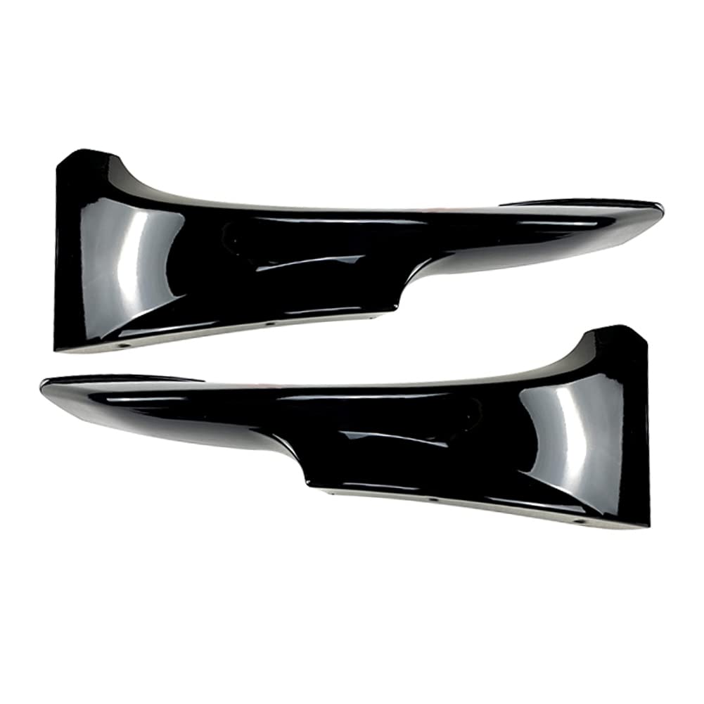 FSFYUK Frontstoßstangenlippe Splitter, ABS Karosserie Spoiler Canards, Fin Canard Aufkleber Schutz 1 Paar Für 3er E92 E93 M-Tech 325i 328i 330i Späte Phase 2010-2013, Schwarz glänzend von generisch