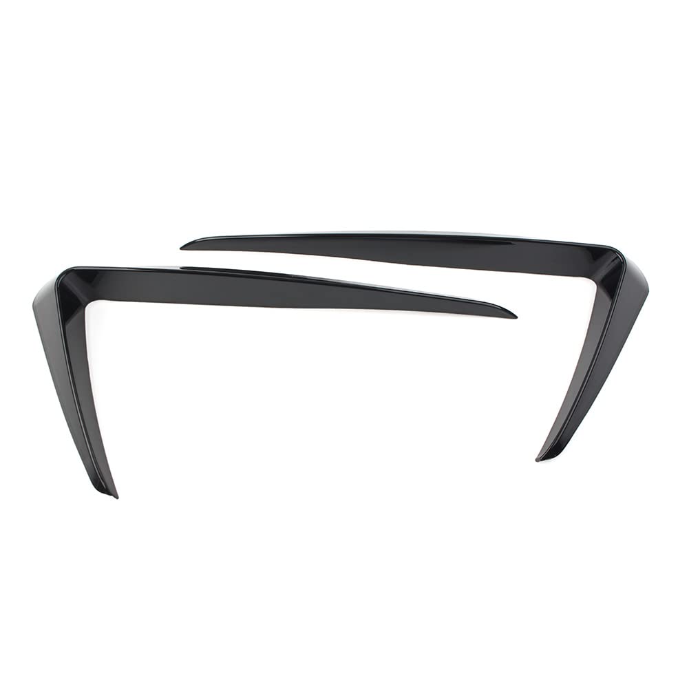 FSFYUK Frontstoßstangenlippe Splitter Diffusor Spoiler Kit, schwarz glänzend Auto Stoßstangensplitter Diffusor Außenlamellen Spoiler Canards Für Golf 7 2013-2016 von generisch