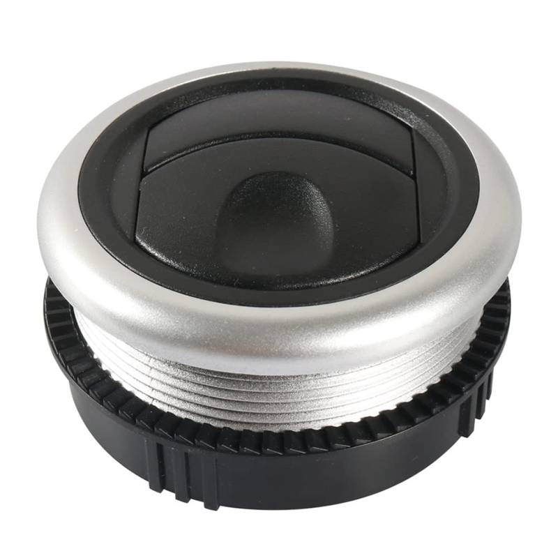 FSFYUK Klimaanlage Outlet Chrom & Schwarz 71/63mm Runde Air Vent Für RV, Boot, Bus, Auto etc von generisch