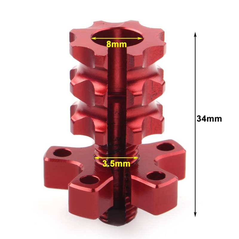 FSFYUK M8 8MM Universal Motor Kupplung Kabel Draht Einsteller Schraube Aluminium Für Die Meisten Motorräder, Dirt Bike Für Custom Bikes, Gold von generisch