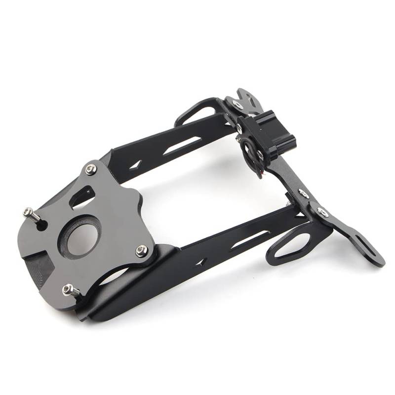 FSFYUK Motorrad Aluminium Kennzeichenhalter, Kennzeichenhalter Kotflügel Eliminator Heckklappe, Kennzeichenhalter Für MT-09 2021 2022 von generisch