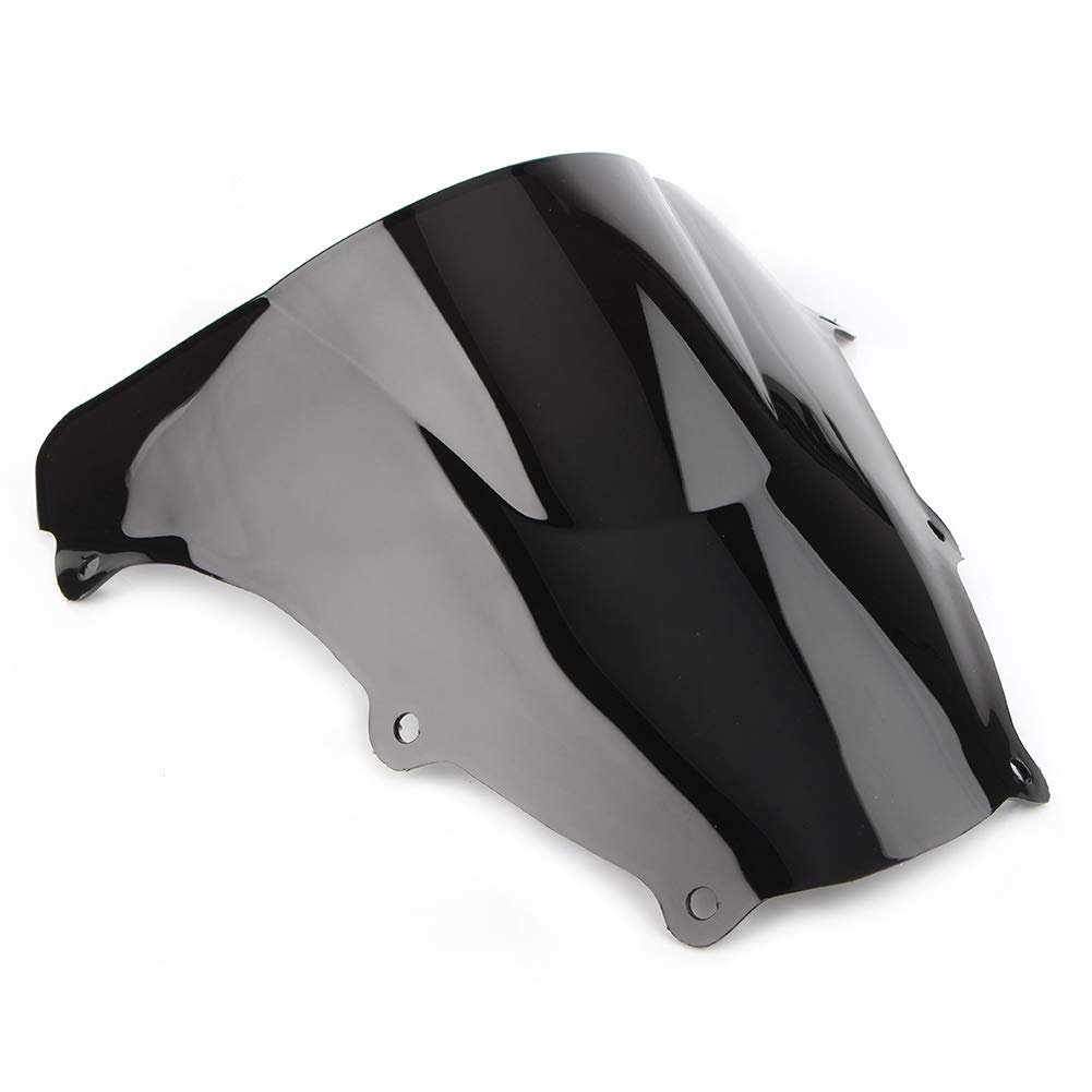 FSFYUK Motorrad Windschutzscheibe Windabweiser Spoiler Shield Double Bubble Für SV650 SV650S SV1000 SV1000S 2003-2012 von generisch