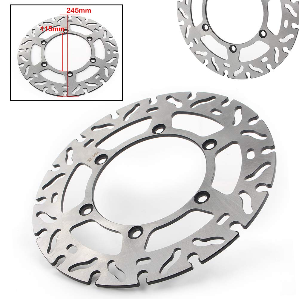 FSFYUK Silberne vordere Bremsscheibe Motorradbaugruppe Bremsteile Edelstahl 1ST Für WR200 1992-1994, DT200 DT230 1997-1998, TT250R 2016, TT-R 250 RL/RM/RN/RP/RR/RS 1999-2004 von generisch