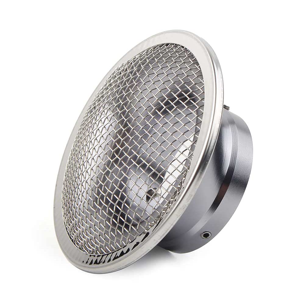 FSFYUK Titan 50mm/2" Motorrad Vergaser Trichter Ansaugstutzen Luftfilter Hornbecher mit Netz CNC Aluminiumlegierung Für PWK 21mm 28mm 30mm, PE 28mm, 30mm Vergase von generisch