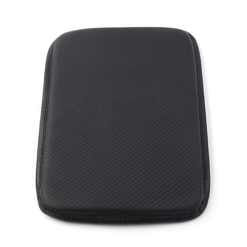 FSFYUK Universal Leder Auto Armlehne Box Pad, Auto Mittelkonsole Abdeckung Leder Wasserdicht Auto Armlehne Abdeckung, Armlehne Kissen Pads Universal für Schwarz von generisch