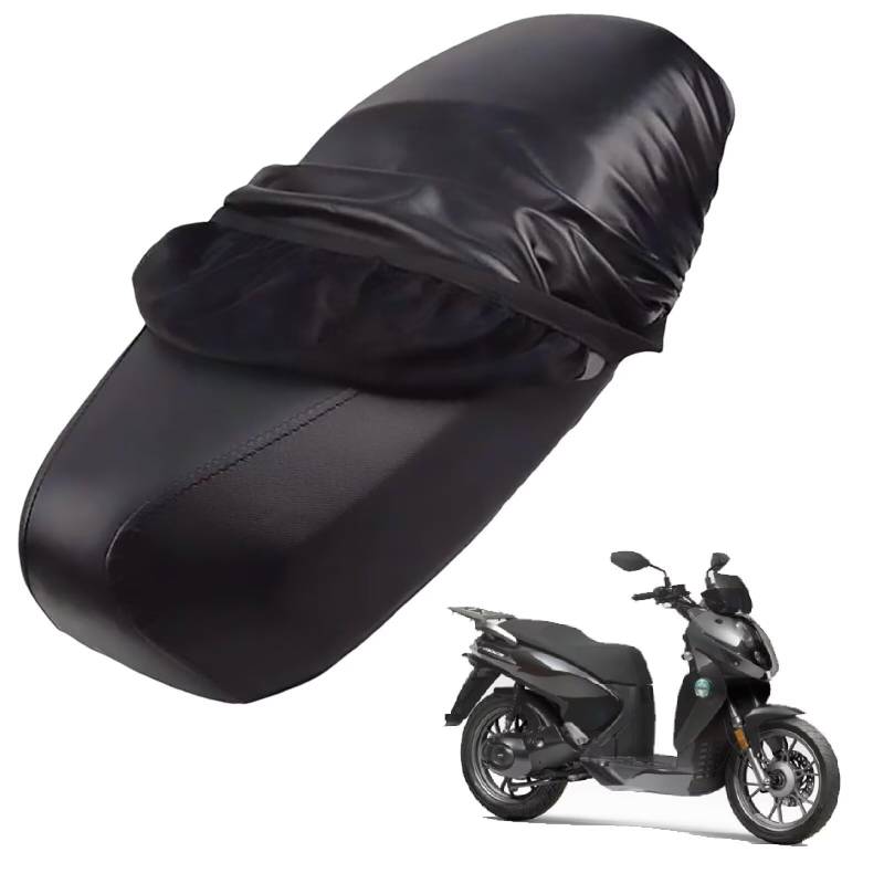 Leder-sitzbezug Motorrad kompatibel mit Benelli Macis 125 2015-2016,Roller sitzbankbezug,wasserdicht,regendicht,staubdicht und sonnenfest (Black) von generisch