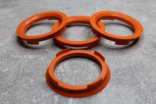 Zentrierringe Distanzringe 70,4 mm x 58,1 mm orange für Alufelgen von generisch