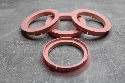 Zentrierringe Distanzringe 74,1 mm x 60,1 mm rosa für Alufelgen von generisch