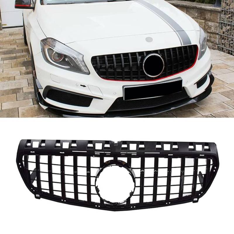 ghuitylk Auto Front Niere Kühler, Double Slats Grill, für Mercedes-Benz A45 AMG A Class W176 A180 A200 A260 2013 2014 2015 von ghuitylk