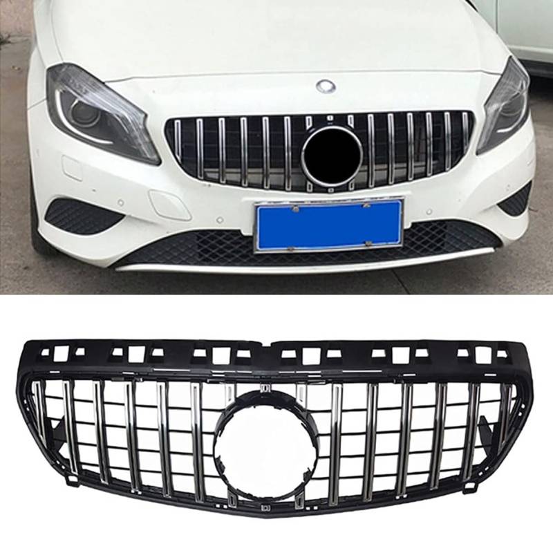 ghuitylk Auto Front Niere Kühler, Double Slats Grill, für Mercedes-Benz A45 AMG A Class W176 A180 A200 A260 2013 2014 2015 von ghuitylk