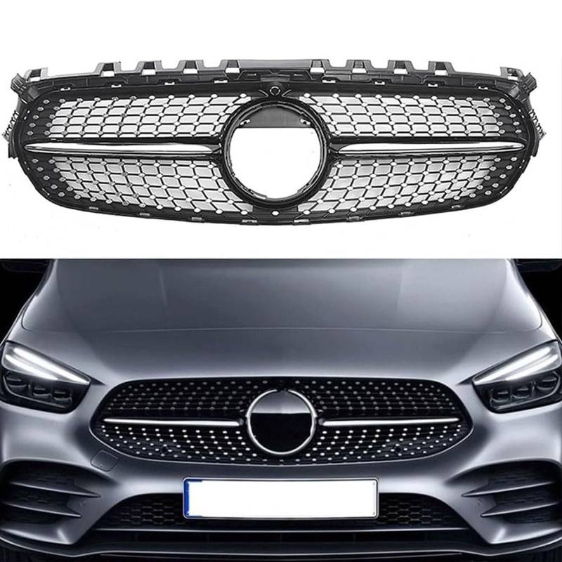 ghuitylk Auto Front Niere Kühler, Double Slats Grill, für Mercedes-Benz B Class W247 2020 2021 2022 von ghuitylk