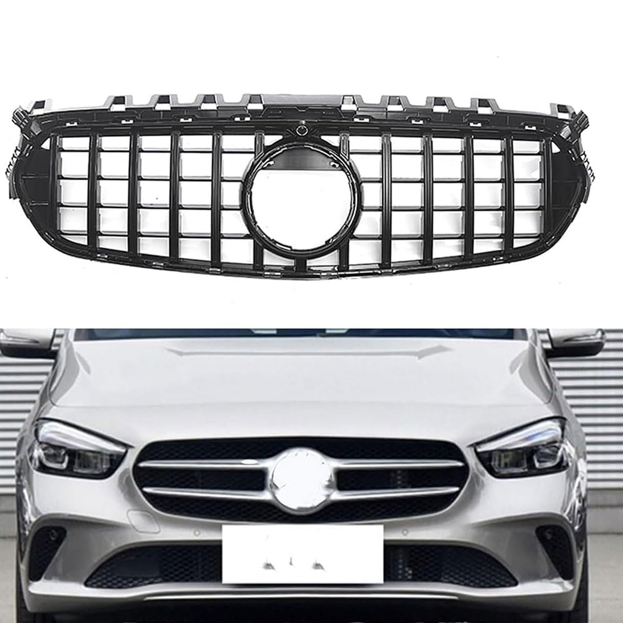 ghuitylk Auto Front Niere Kühler, Double Slats Grill, für Mercedes-Benz B Class W247 2020 2021 2022 von ghuitylk