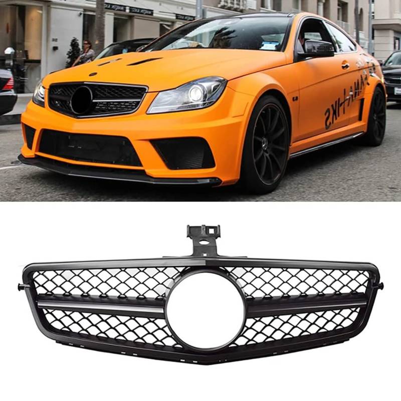 ghuitylk Auto Front Niere Kühler, Double Slats Grill, für Mercedes-Benz C Class W204 C63 AMG C200 C180 C300 C230 C280 C350 2008-2014 von ghuitylk