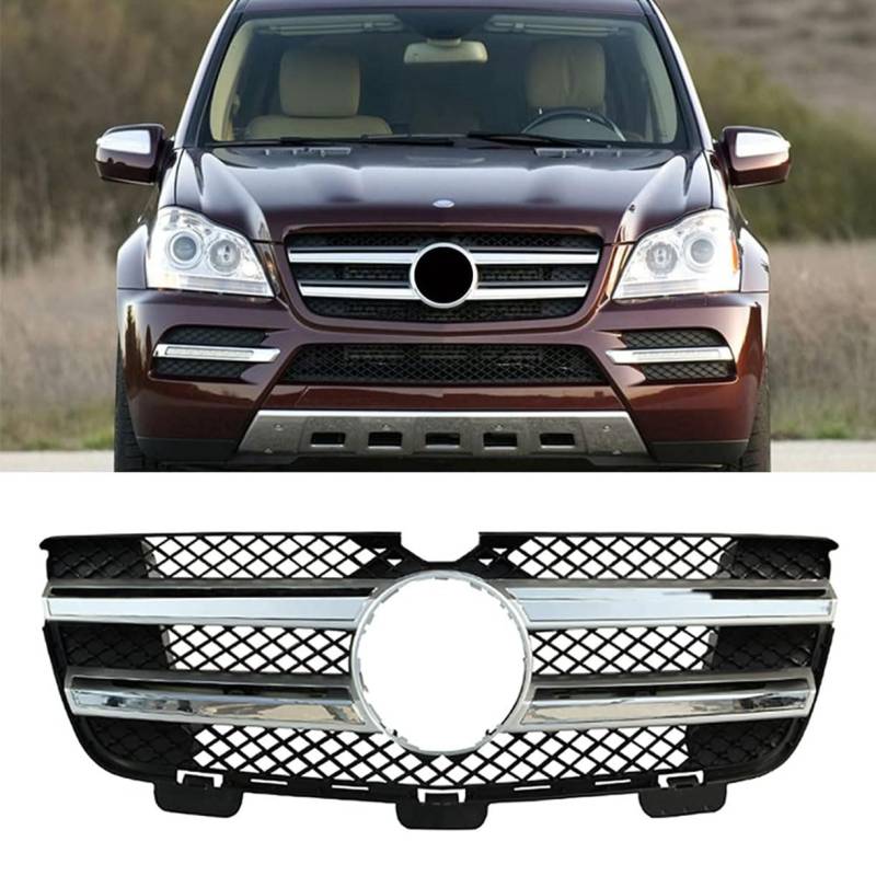 ghuitylk Auto Front Niere Kühler, Double Slats Grill, für Mercedes-Benz GL Class W164 AMG GL450 GL350 2008 2009 2010 von ghuitylk