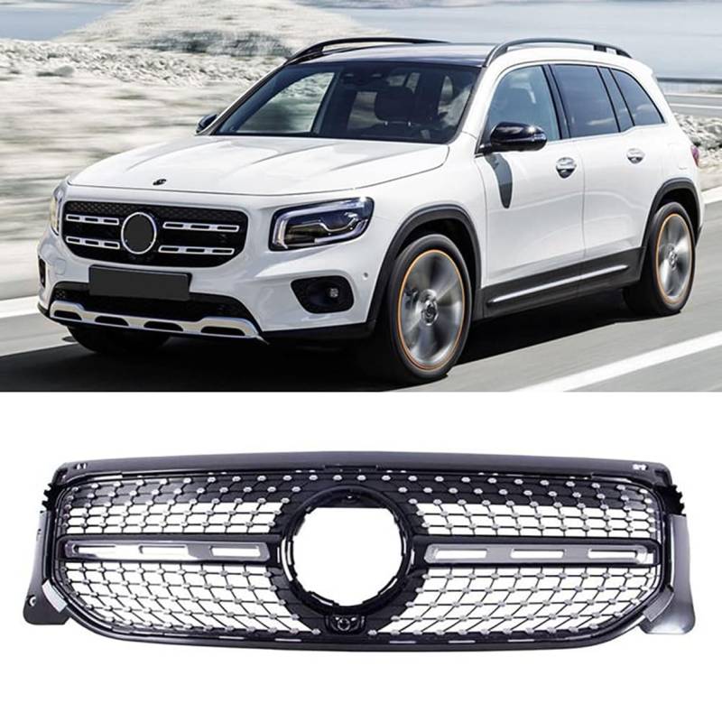 ghuitylk Auto Front Niere Kühler, Double Slats Grill, für Mercedes-Benz GLB Class X247 W247 GLB200 2019 2020 2021 von ghuitylk