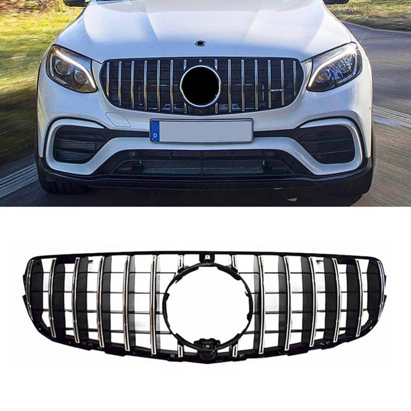 ghuitylk Auto Front Niere Kühler, Double Slats Grill, für Mercedes-Benz GLC Class W253 X253 GLC200 GLC250 GLC300 GLC450 GLC63 2015-2019 von ghuitylk