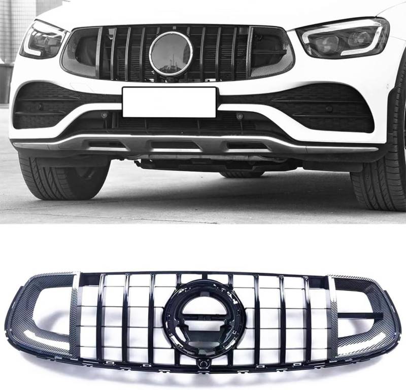 ghuitylk Auto Front Niere Kühler, Double Slats Grill, für Mercedes-Benz GLC Coupe X253 GLC300 2020-2022 von ghuitylk