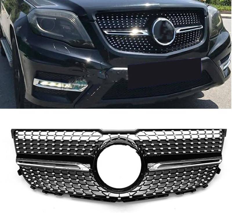 ghuitylk Auto Front Niere Kühler, Double Slats Grill, für Mercedes-Benz GLK Class X204 GLK250 GLK300 GLK350 2013-2015 von ghuitylk