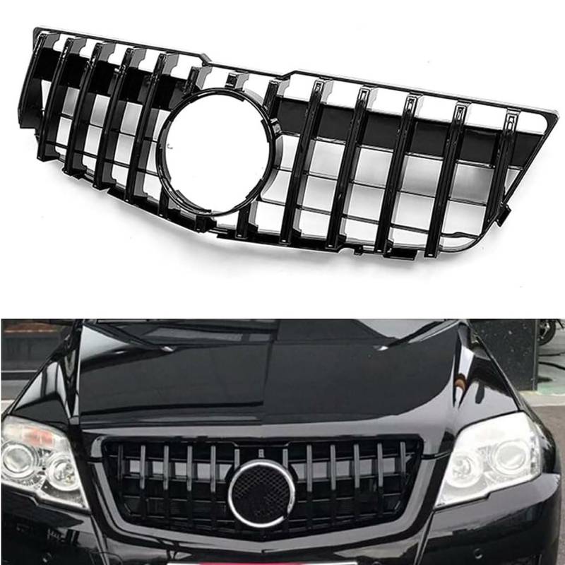 ghuitylk Auto Front Niere Kühler, Double Slats Grill, für Mercedes-Benz GLK Class X204 GLK250 GLK350 2008-2012 von ghuitylk