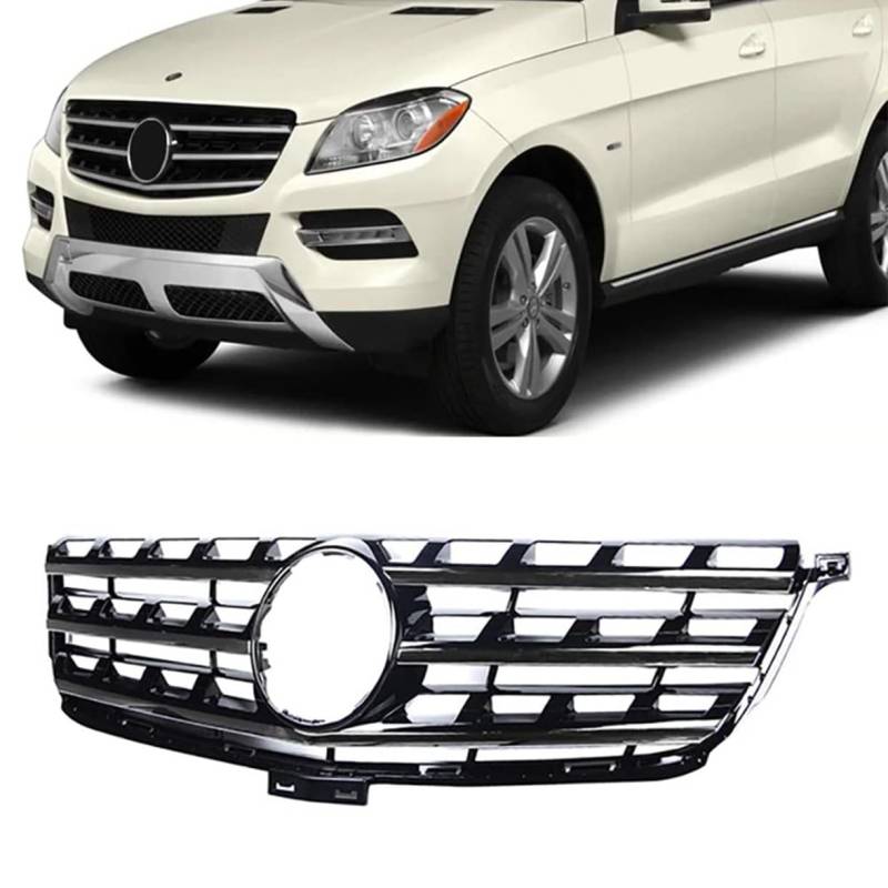 ghuitylk Auto Front Niere Kühler, Double Slats Grill, für Mercedes-Benz ML Class W166 ML300 ML320 ML350 ML400 ML450 2012-2015 von ghuitylk