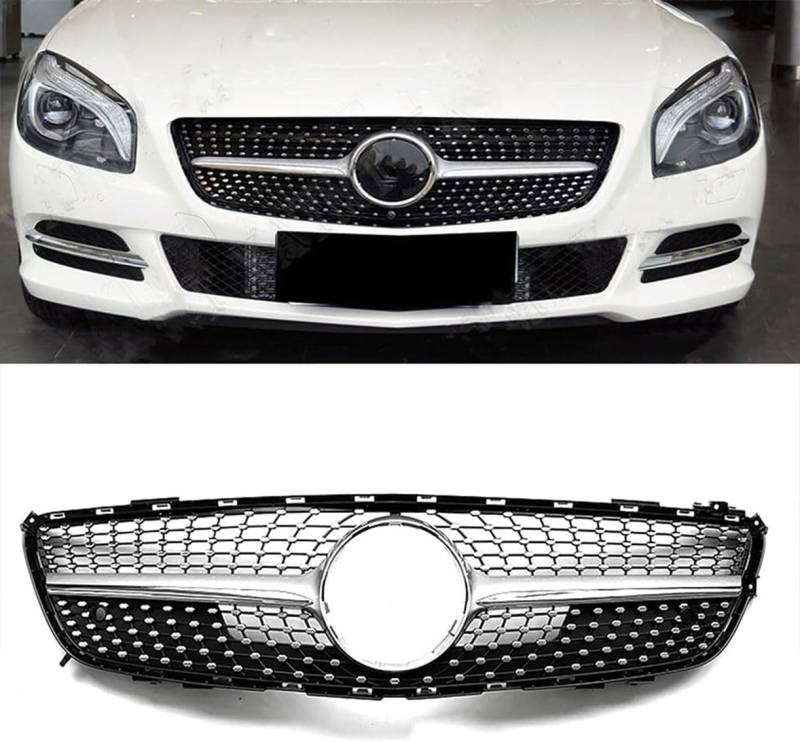 ghuitylk Auto Front Niere Kühler, Double Slats Grill, für Mercedes-Benz R231 SL-Class SL400 SL500 2013-2016 von ghuitylk