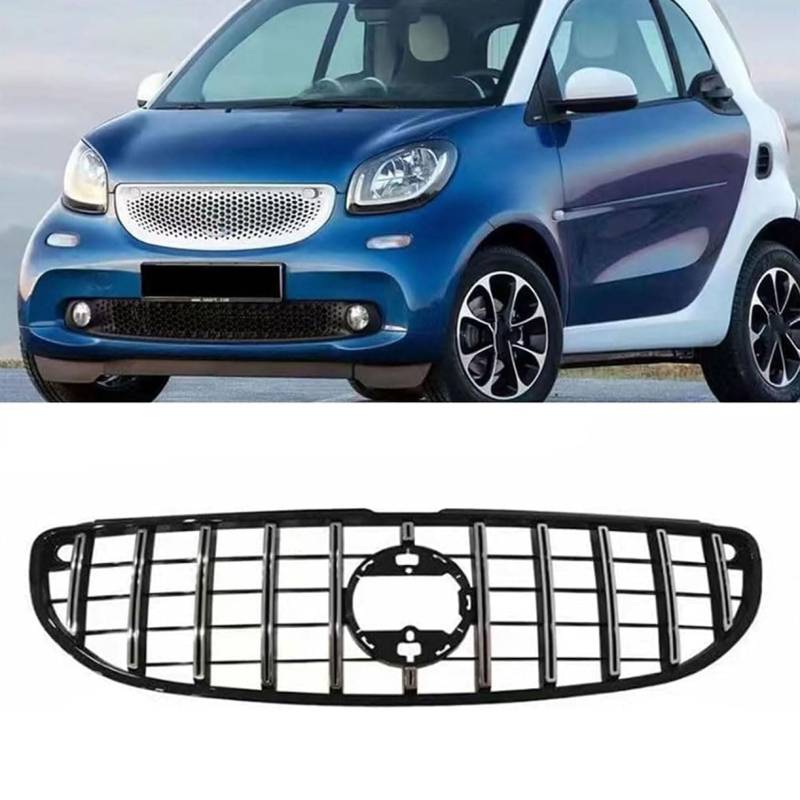 ghuitylk Auto Front Niere Kühler, Double Slats Grill, für Mercedes-Benz Smart Fortwo W453 2 Door 2015 2016 2017 2018 2019 von ghuitylk