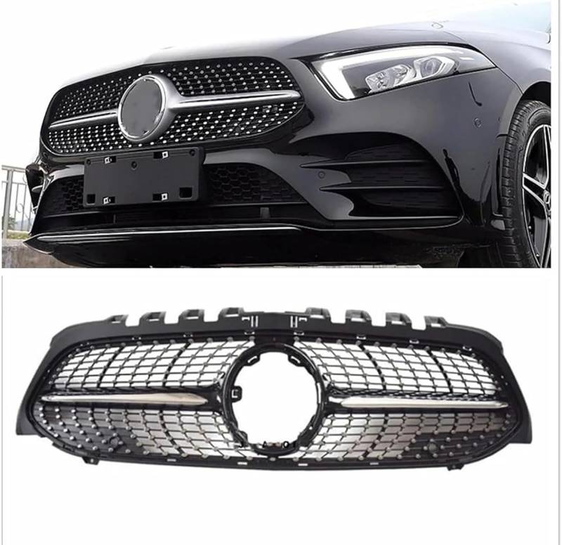 ghuitylk Auto Front Niere Kühler, Double Slats Grill, für Mercedes-Benz W177 Clase A A180 A200 A250 2019-2022 von ghuitylk