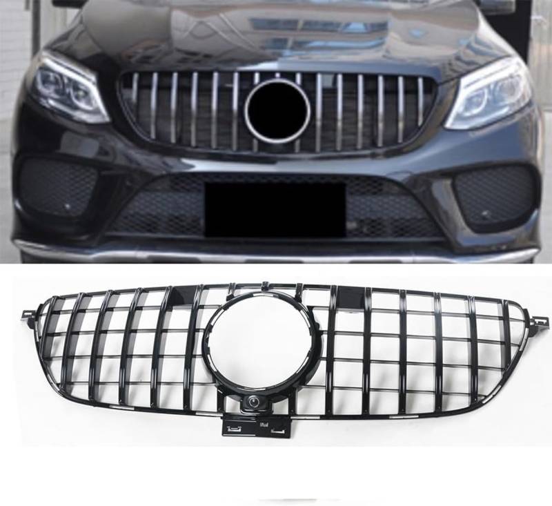 ghuitylk Auto Front Niere Kühler, Double Slats Grill, für Mercedes-Benz w292 GLE Coupe C292 2015-2019,A-Black von ghuitylk