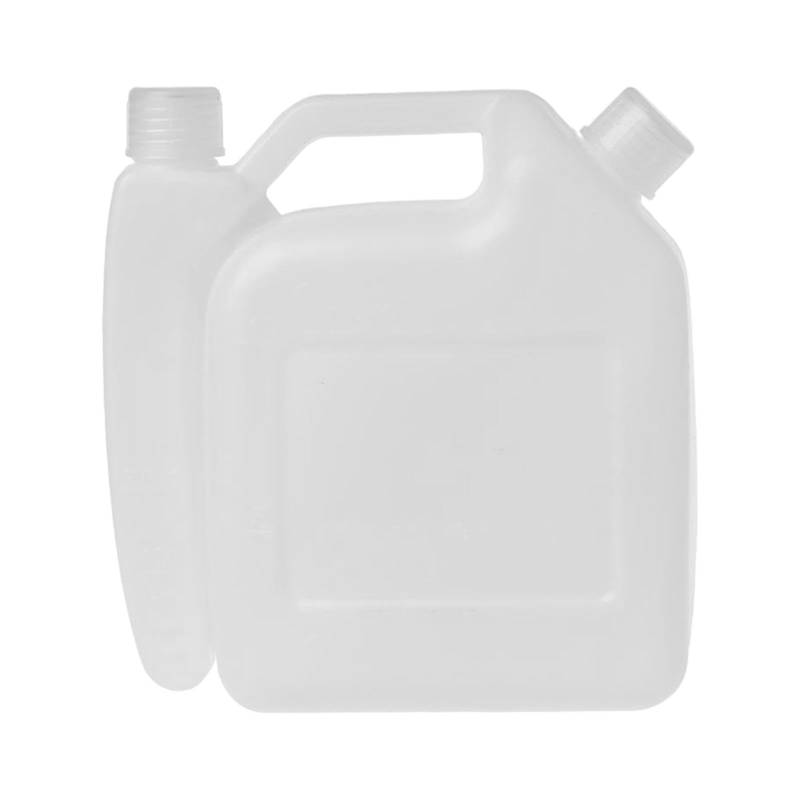 GIFYYM Ölmischflasche | 1,5 l Messöl-Additivflasche – Tragbare Kettensägenölkanne Motoröl-Messbehälter für Kettensägen-Freischneider, Trimmer, Dualldosen für Kraftstoff und Kettenöl von gifyym