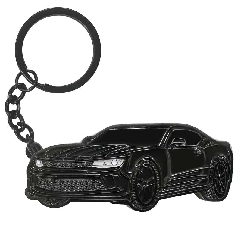 glahorse Chevy Camaro Schlüsselanhänger, Chevy Camaro Zubehör 2010–2020, Pure Black, General purpose von glahorse