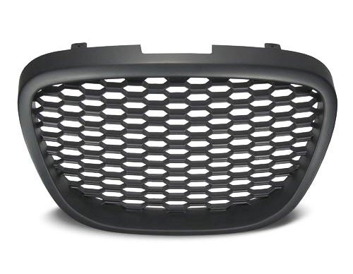 Waben- Gitter- Kühler- Sport- Front- Rippen- Grill ohne Emblem Schwarz Eintragungsfrei von goingfast