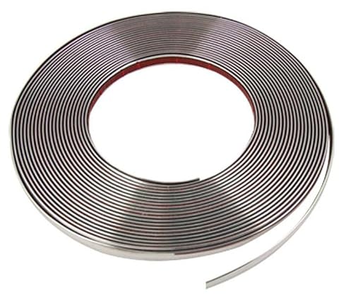 6mm Profi Chrom Streifen Aufkleber Silber Strip Auto Grill Extern Zierleiste 5M von goingfast