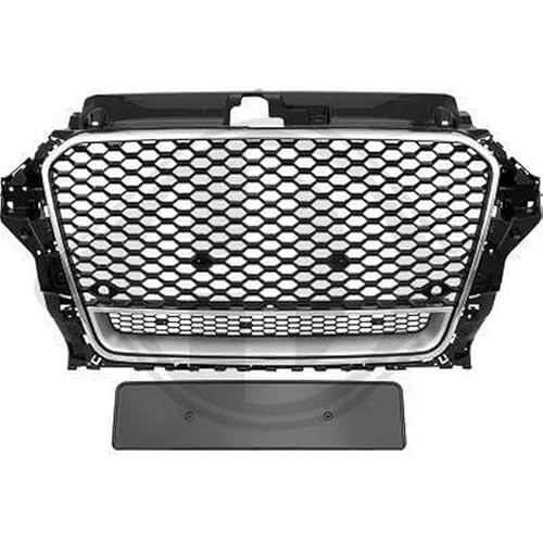 Kompatibel mit A3 8V 12-16 Kühlergrill Wabengrill Front Grill PDC Chromrahmen von goingfast